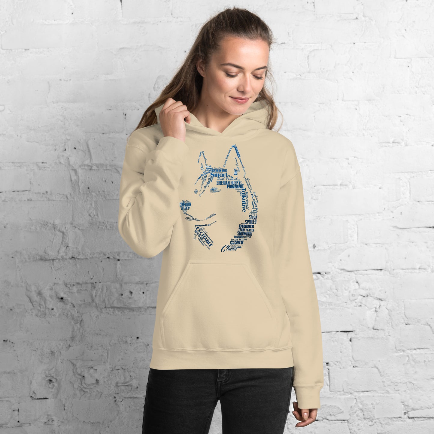 Husky Words - Siberian Huskies - Pullover Hoodie