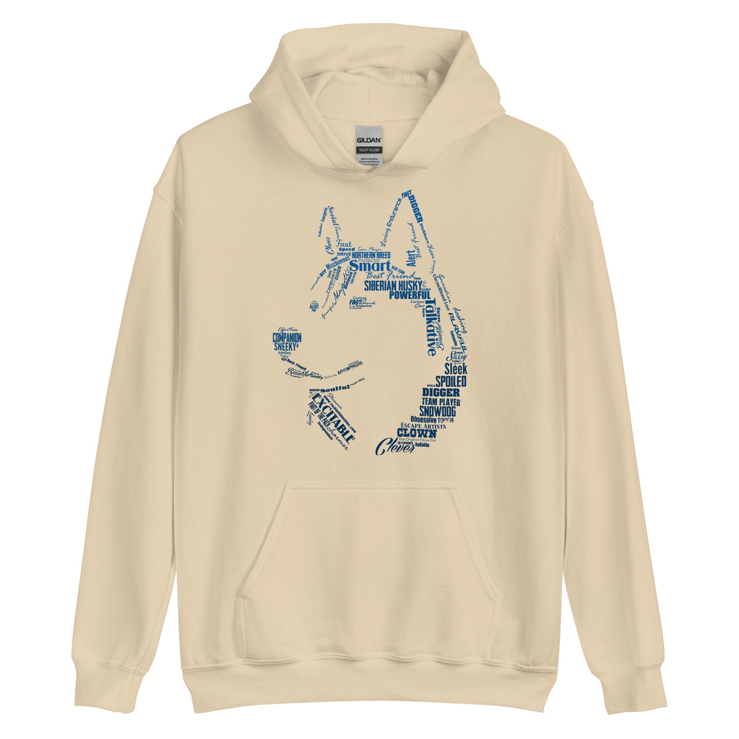 Husky Words - Siberian Huskies - Pullover Hoodie