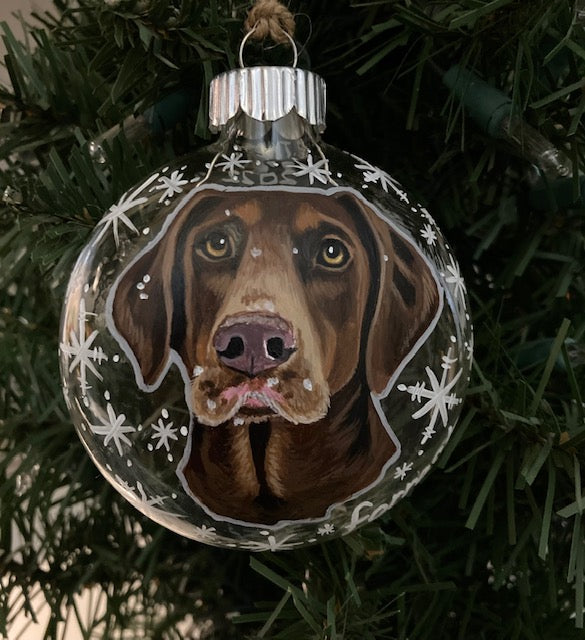 Hand-Painted Glass, Wood or Ceramic Ornaments