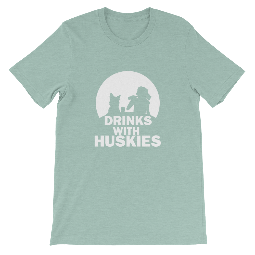 Drinks With Huskies - Siberian Unisex T-Shirt