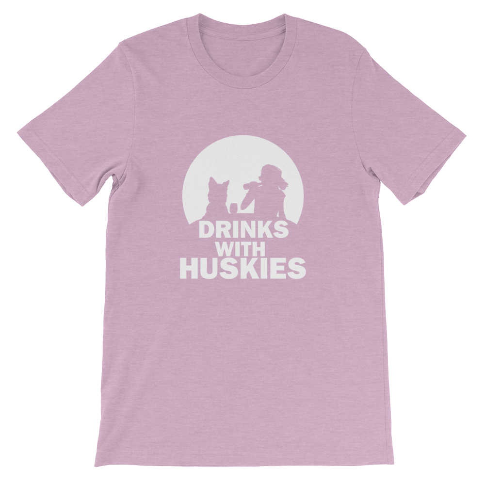 Drinks With Huskies - Siberian Unisex T-Shirt