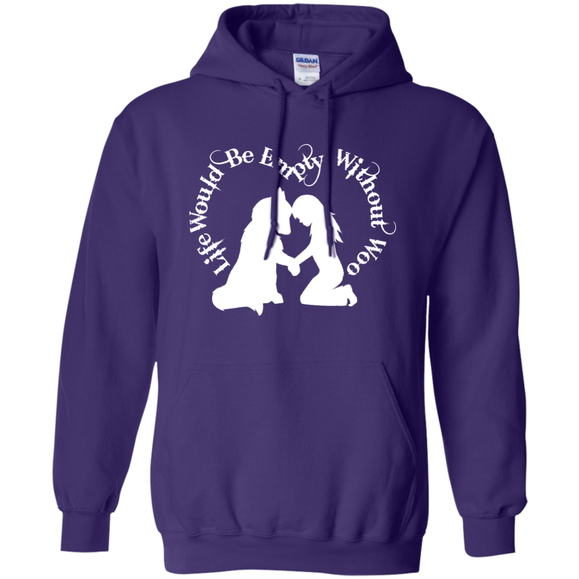 Life Without Woo - Alaskan Malamute, Siberian Husky -  Hoodie