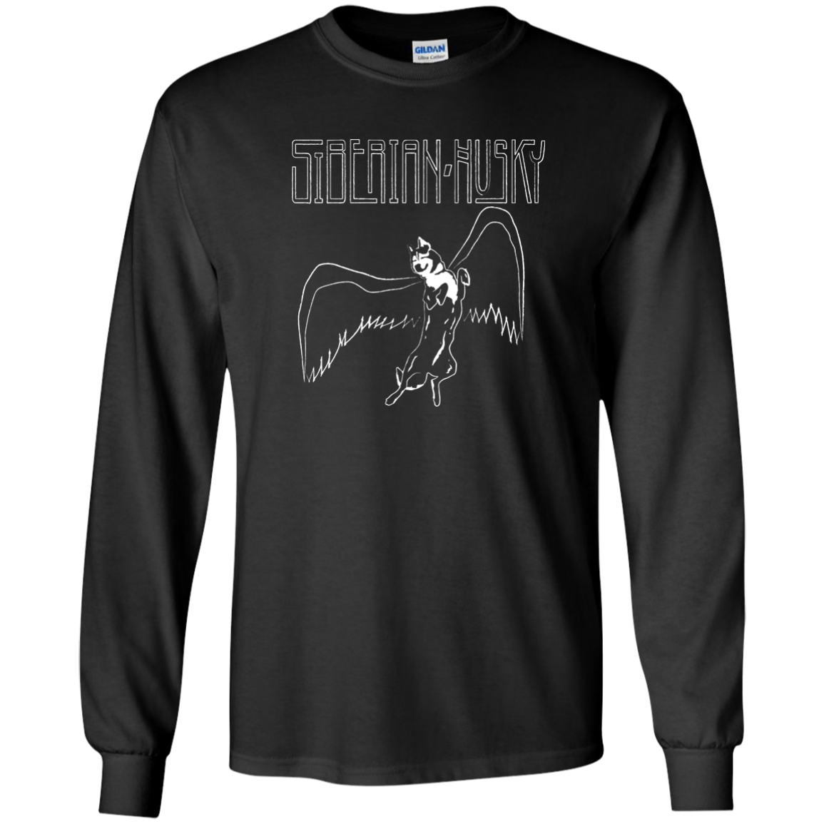 Huskies Rock Zeppelin - Siberian Husky - LS Ultra Cotton Tshirt