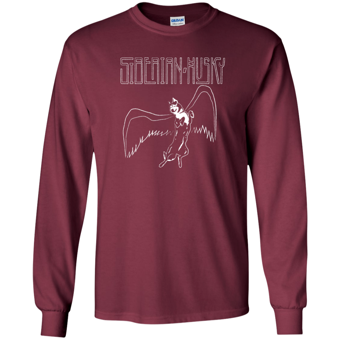 Huskies Rock Zeppelin - Siberian Husky - LS Ultra Cotton Tshirt