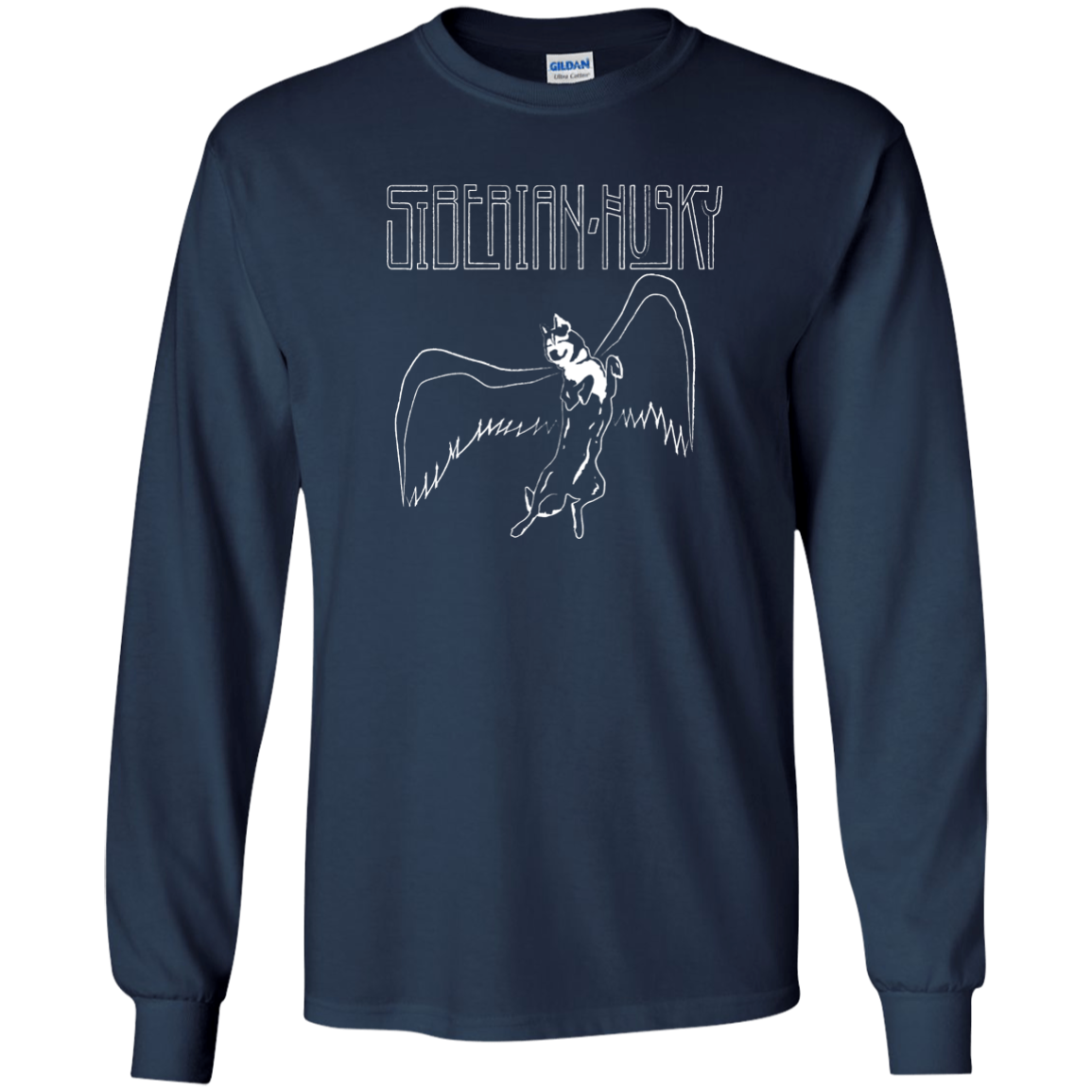 Huskies Rock Zeppelin - Siberian Husky - LS Ultra Cotton Tshirt