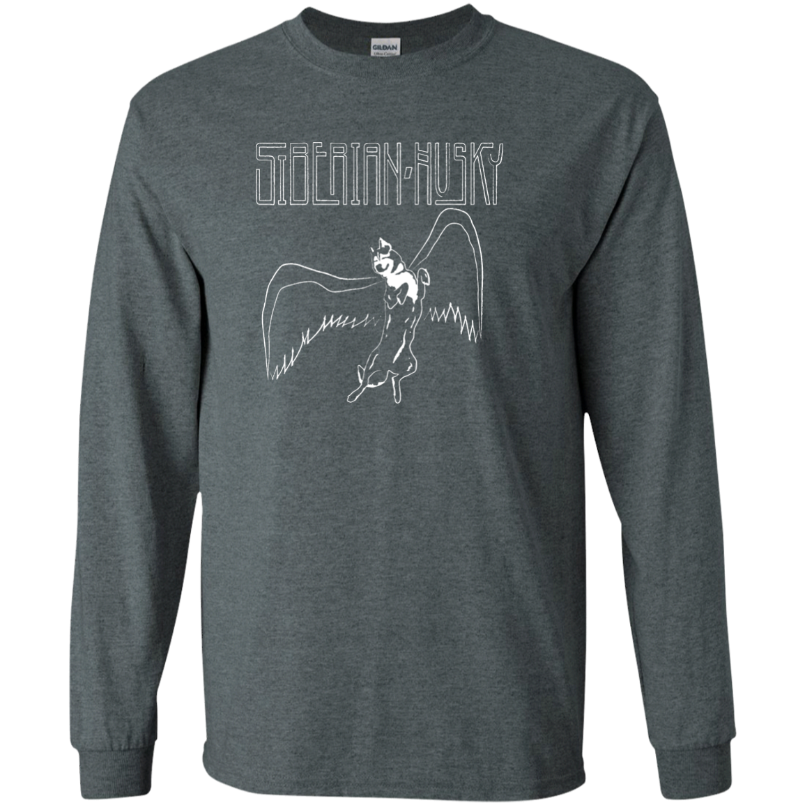 Huskies Rock Zeppelin - Siberian Husky - LS Ultra Cotton Tshirt