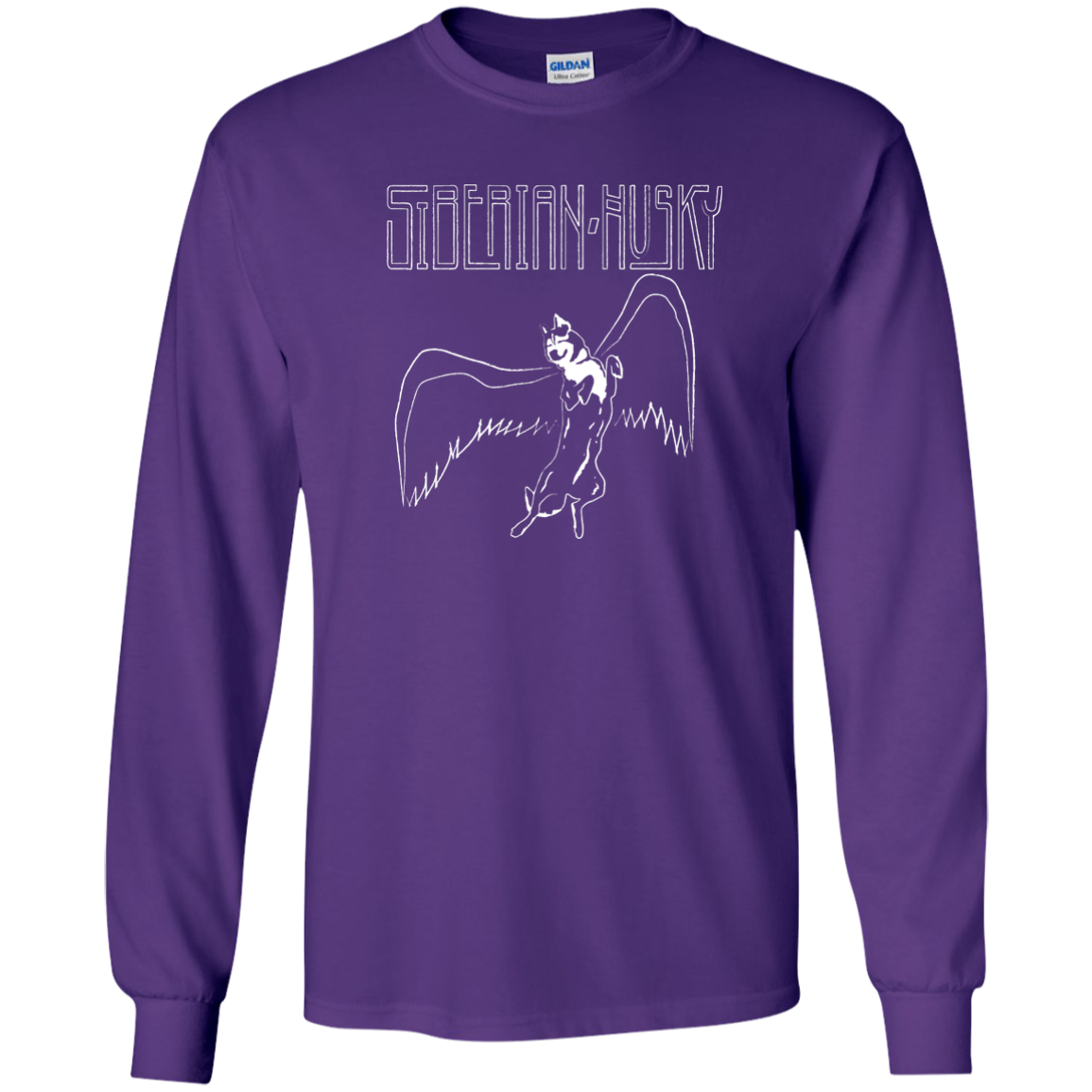 Huskies Rock Zeppelin - Siberian Husky - LS Ultra Cotton Tshirt