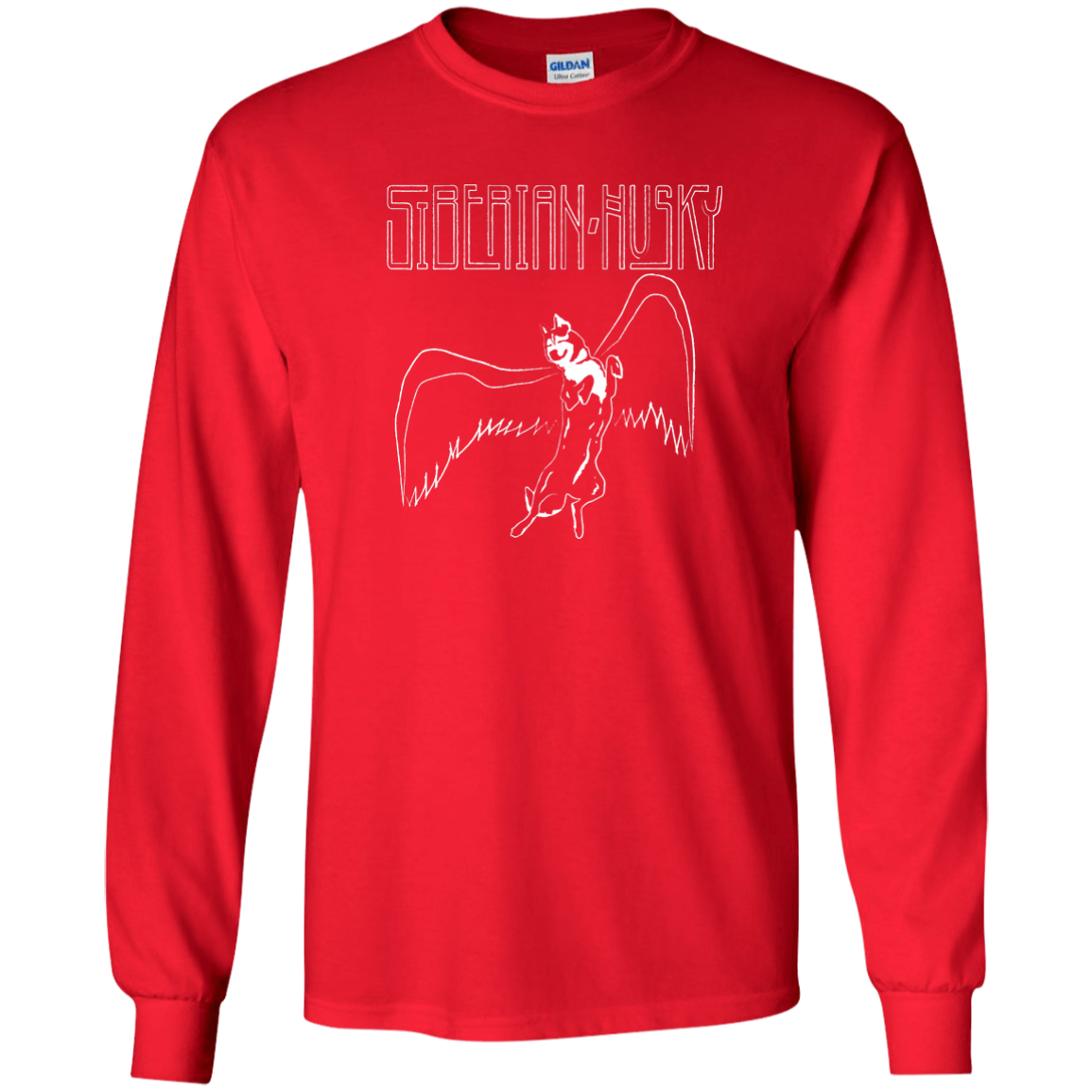 Huskies Rock Zeppelin - Siberian Husky - LS Ultra Cotton Tshirt