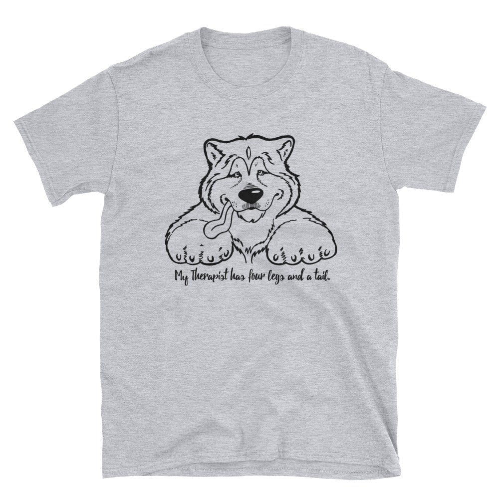 My Therapist Has Four Legs and a Tail - Alaskan Malamute Art, Shirts, Pillows or Mugs