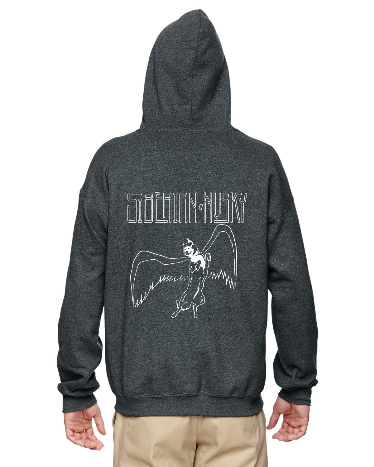 Huskies Rock Led Zeppelin - Siberian Husky - Sled Dog Zip Hoodie