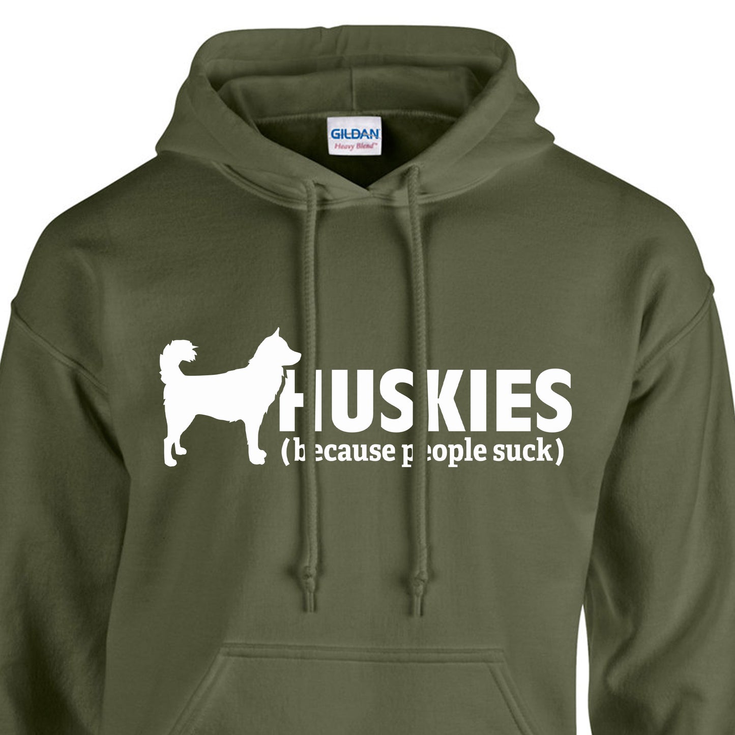 Huskies (because people suck) - Siberian Husky - Sled Dog Hoodie