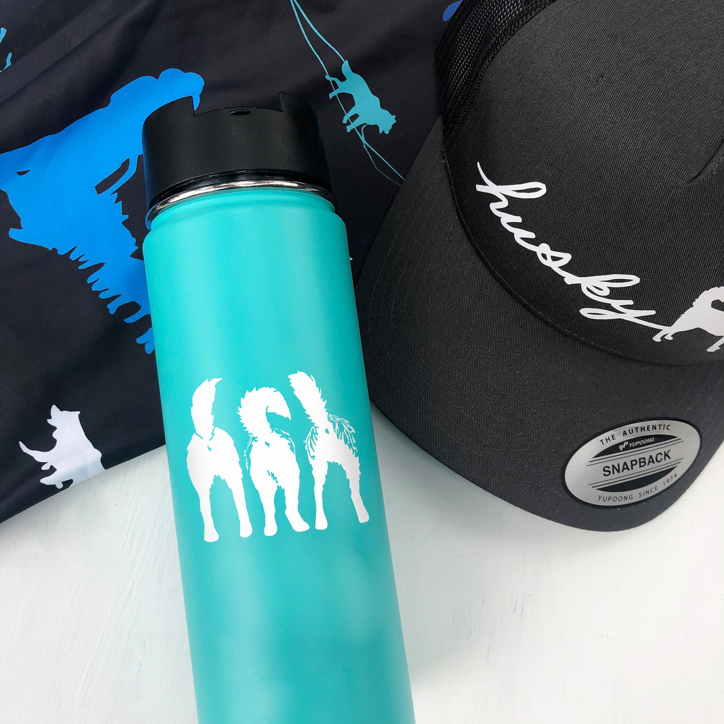 Siberian Husky, Huskies Mini Decals - Vinyl Decal - Water Bottle, Laptop, Bike, Sled