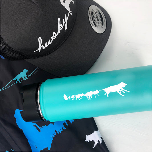 Siberian Husky, Huskies Mini Decals - Vinyl Decal - Water Bottle, Laptop, Bike, Sled