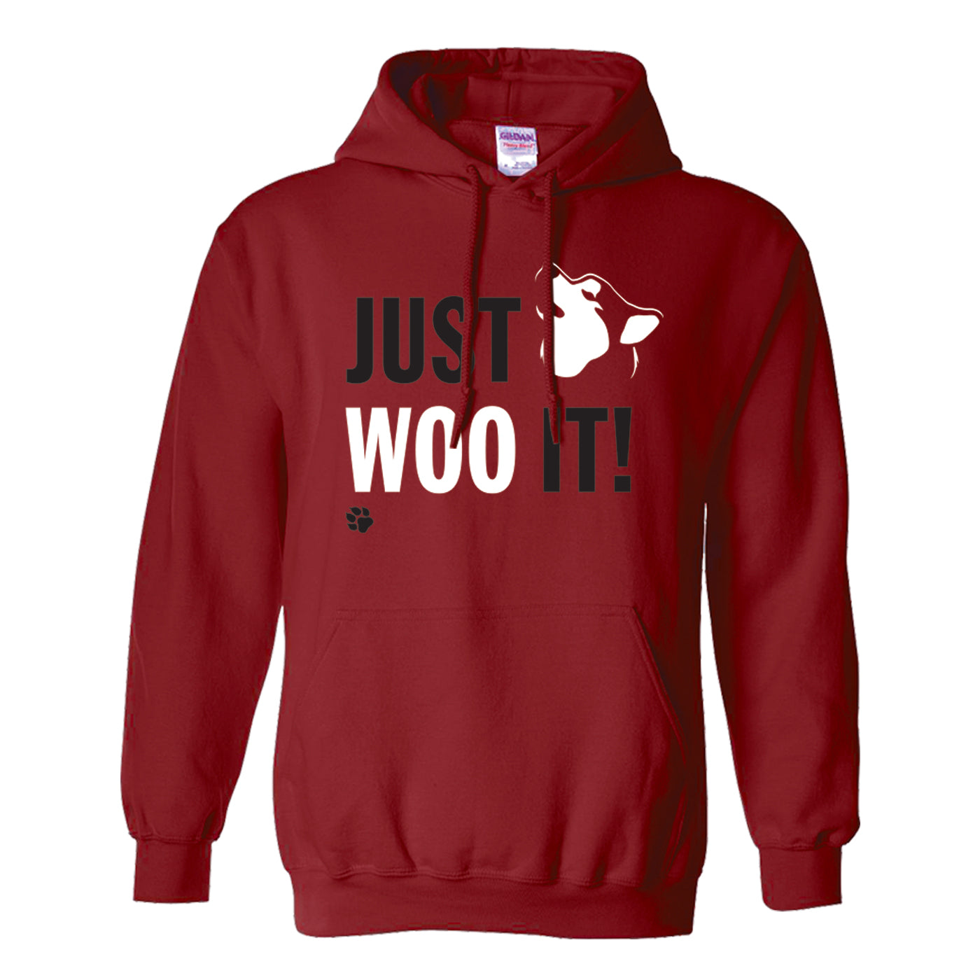 JUST WOO IT! - Siberian Husky - Alaskan Malamute - Sled Dog Pull Over Hoodie - Men, Ladies, Unisex