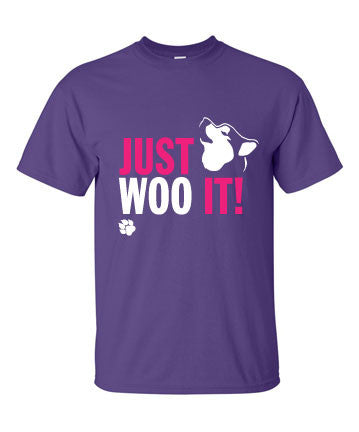 JUST WOO IT! - Dog, Siberian Husky, Alaskan Malamute T-Shirt - Adult, Men, Women Unisex