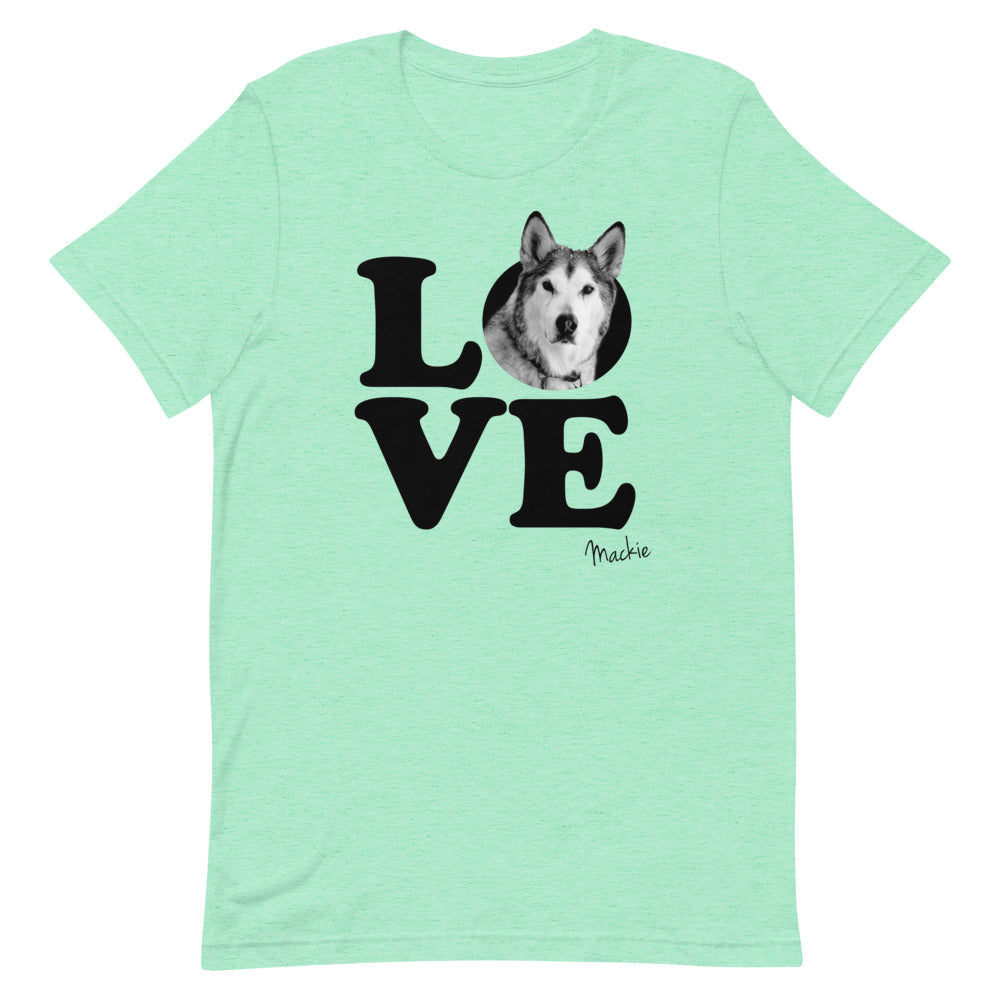 CUSTOM LOVE T-SHIRTS - Add a photo of your dog to your shirt!