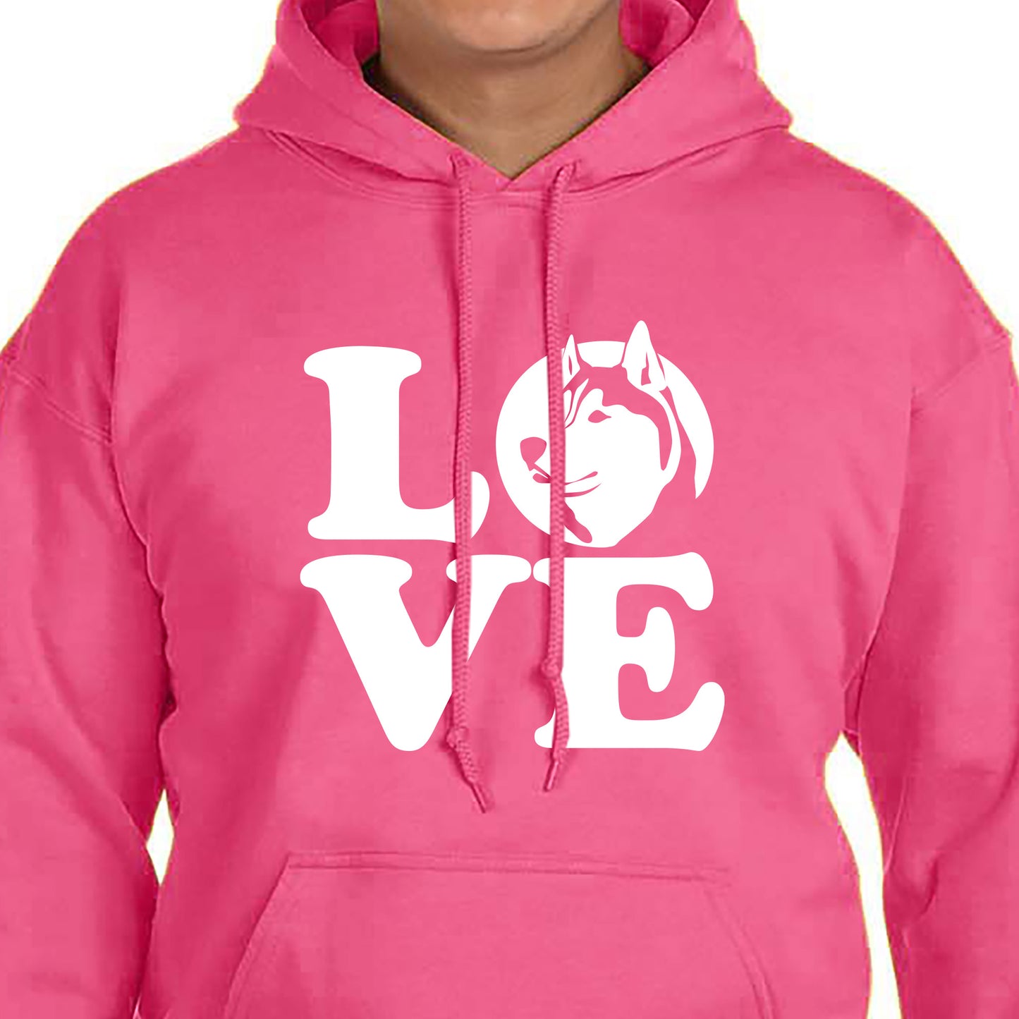 LOVE Husky - Siberian Husky - Hoodie
