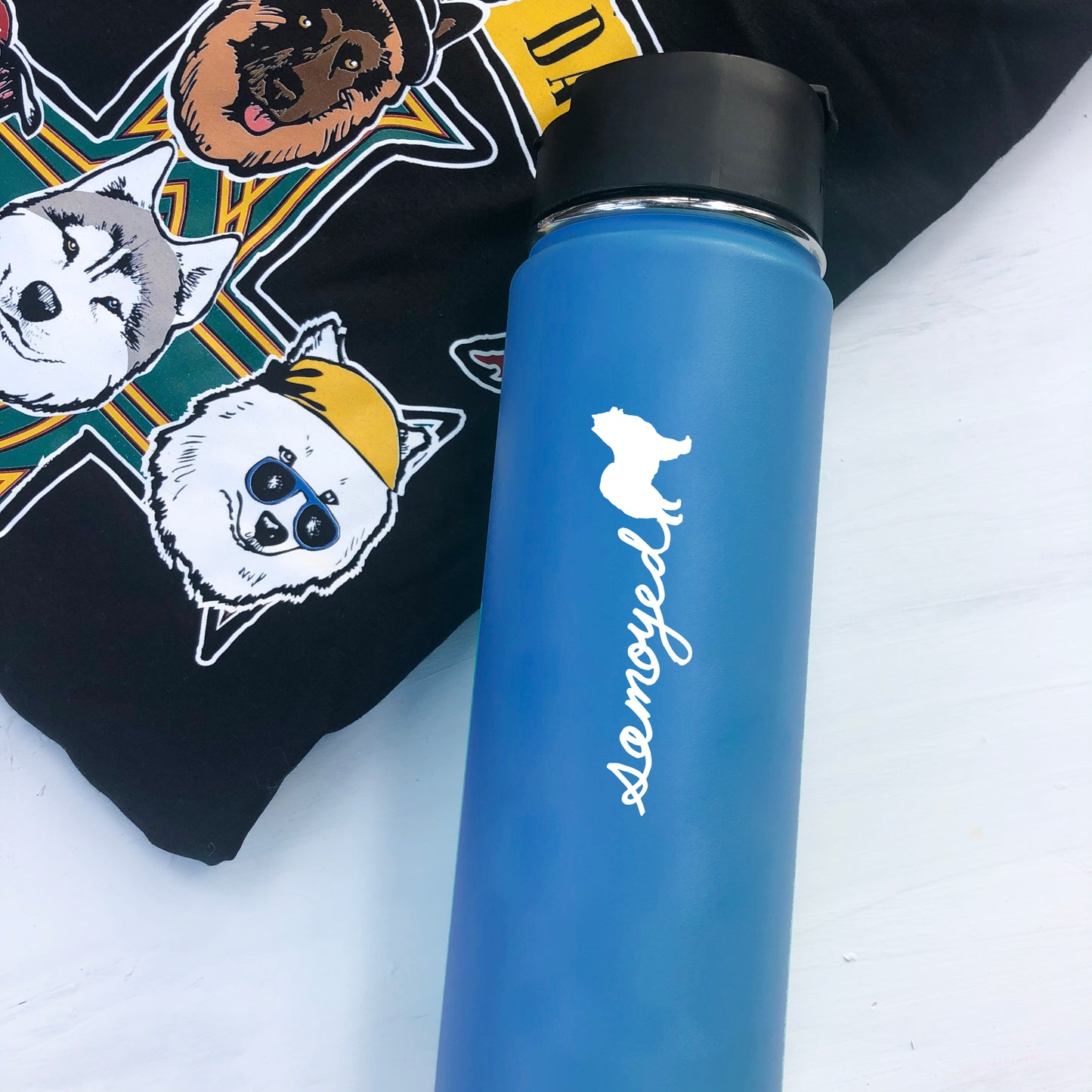 Samoyed Mini Decals - Vinyl Decal - Water Bottle, Laptop, Bike, Sled