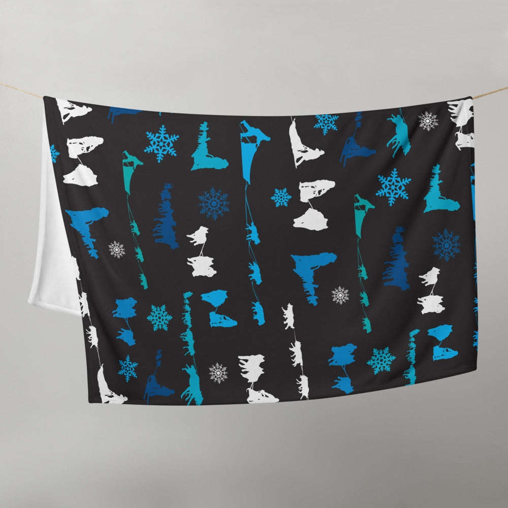 Sled Dog Throw Blanket - Alaskan Malamute, Siberian Husky