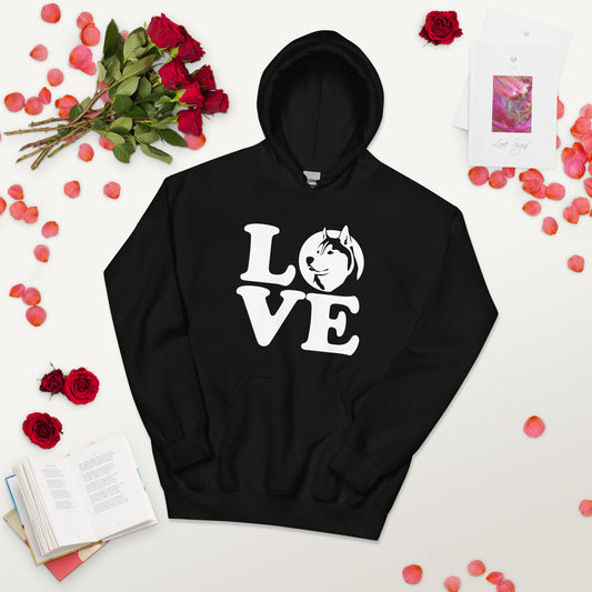 LOVE Husky - Siberian Husky -  Hoodie