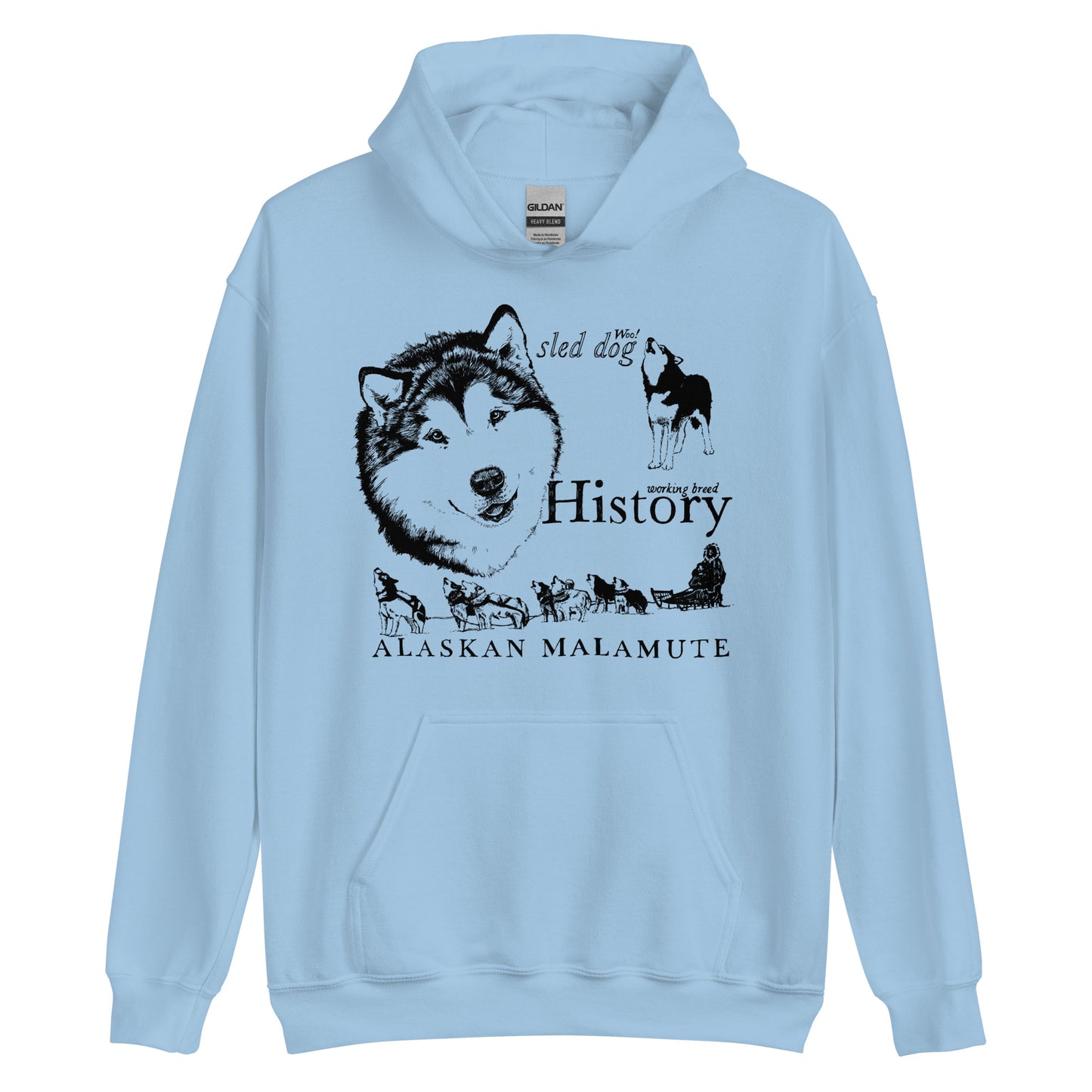 Alaskan Malamute History - Pullover Hoodie