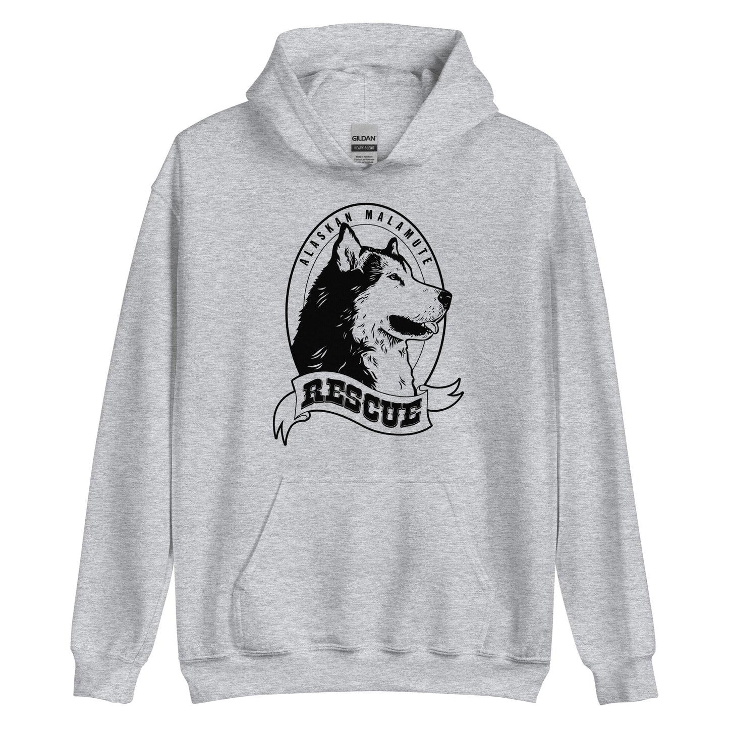 Alaskan Malamute Rescue - Pullover Hoodie