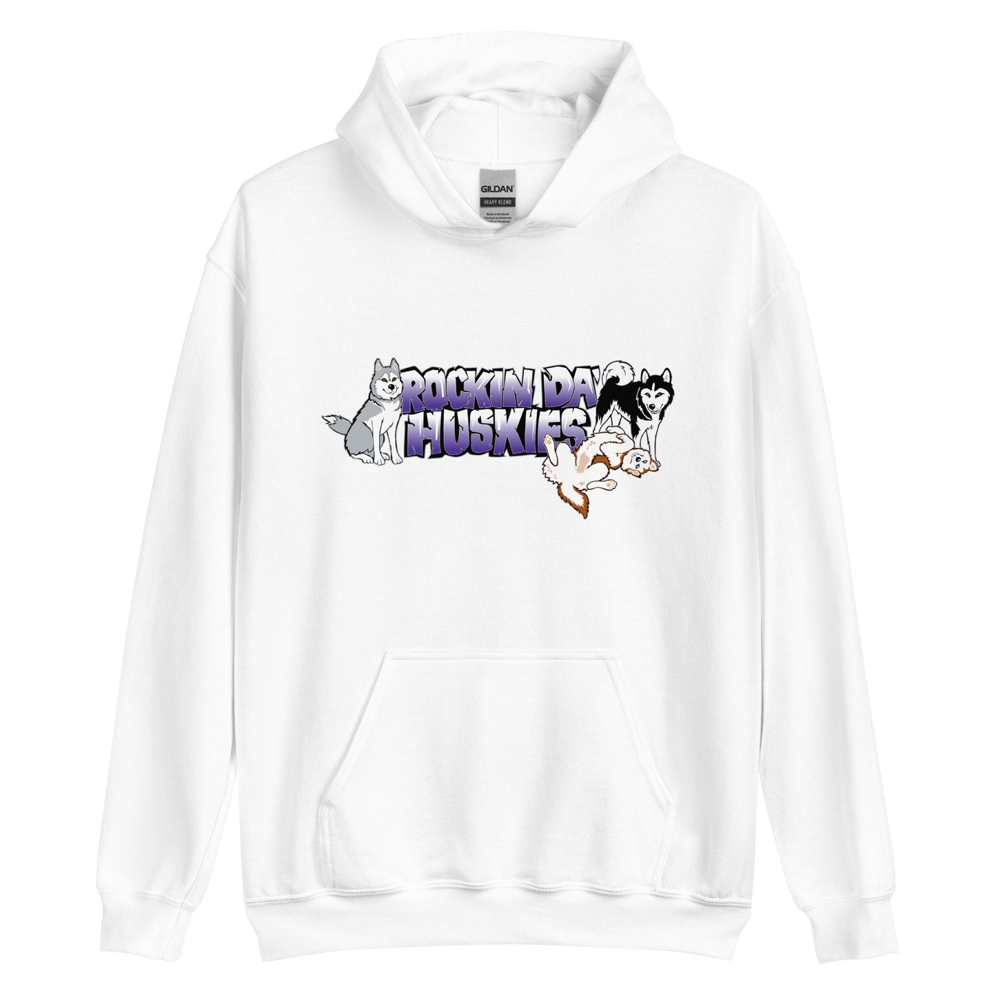 Rockin Da Huskies - Siberian Husky Pullover Hoodie