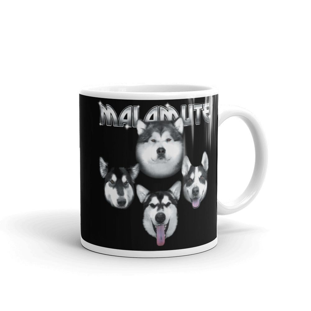 Malamutes Rock KISS Inspired Alaskan Malamute Mug - Coffee Mug