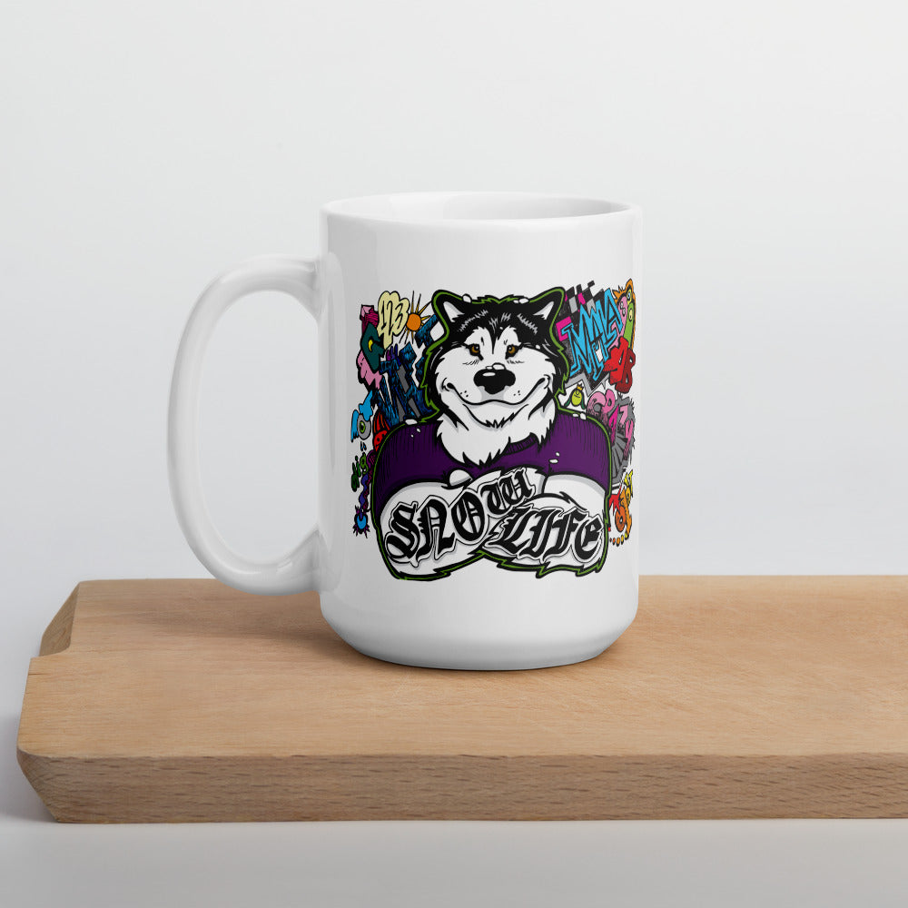 Snow Life Graffiti - Alaskan Malamute Mug - Coffee Mug