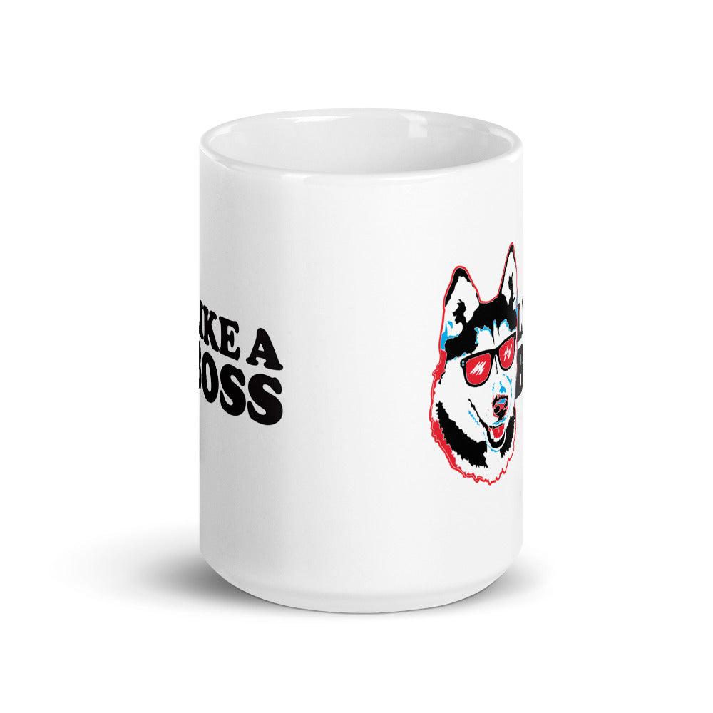 Like a Boss - Siberian Husky Mug - Coffee Mug
