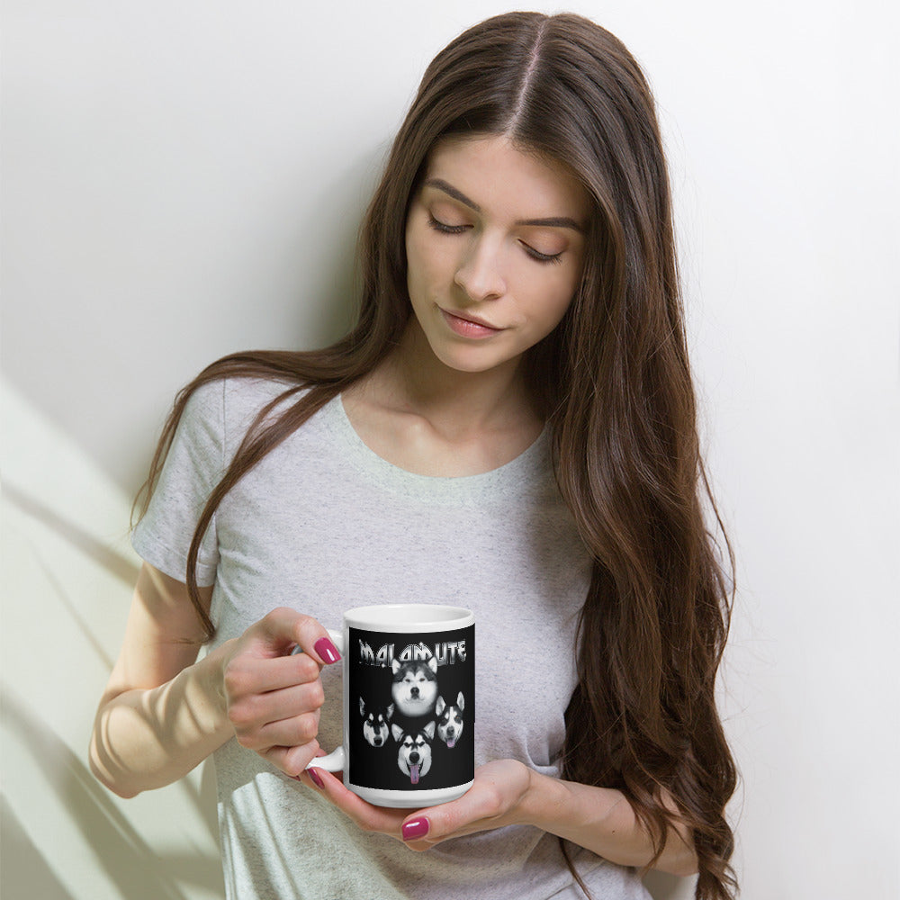 Malamutes Rock KISS Inspired Alaskan Malamute Mug - Coffee Mug