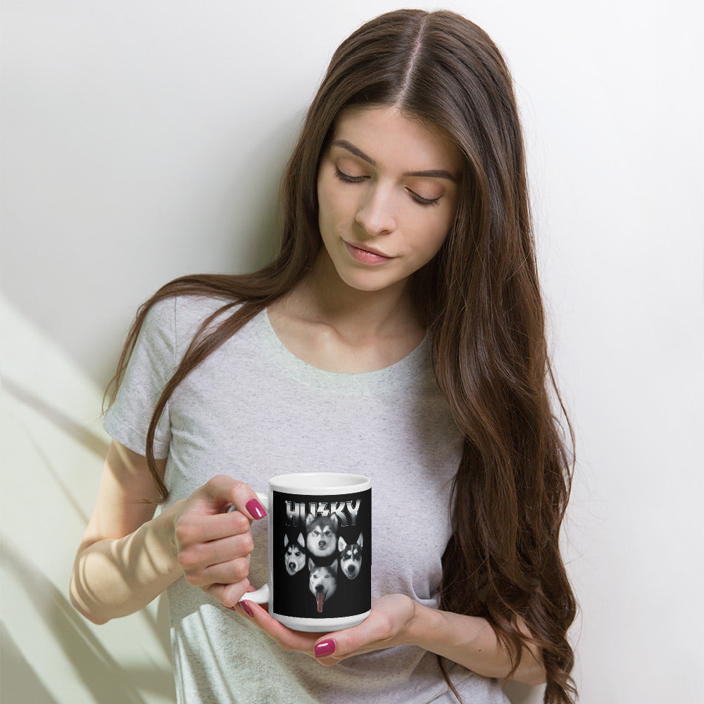 Huskies Rock KISS Inspired Siberian Husky Mug - Coffee Mug
