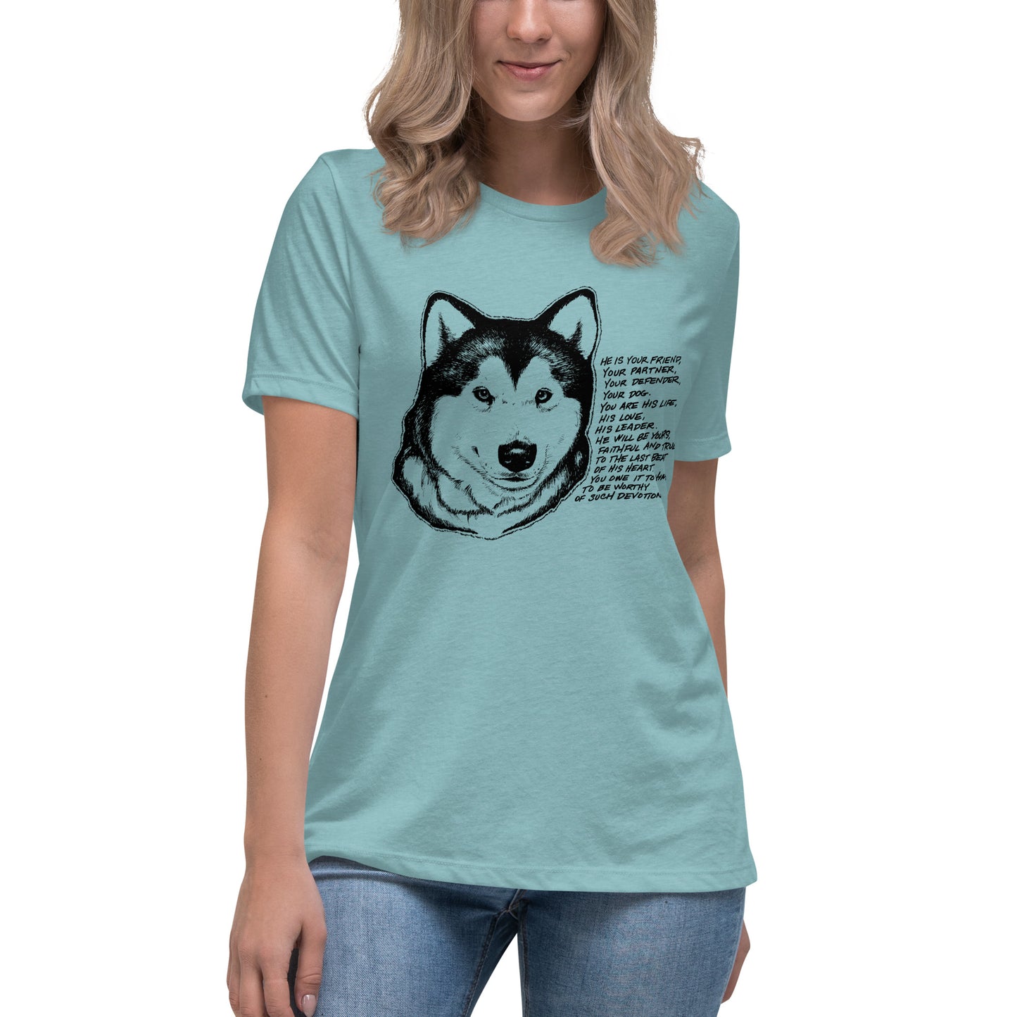 Malamute Devotion - Alaskan Malamute Ladies T-Shirt
