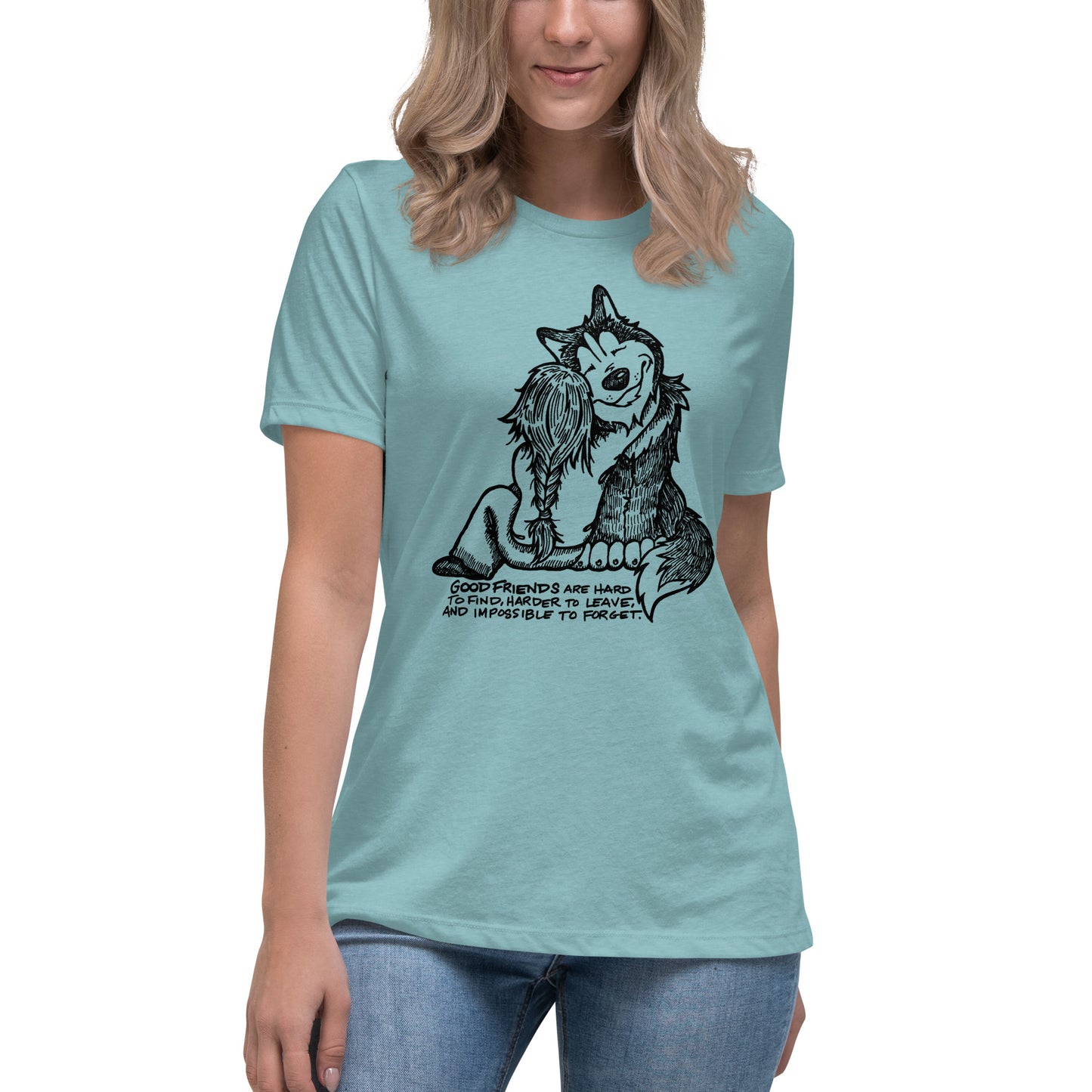 Good Friends Husky - Siberian Husky Ladies T-Shirt