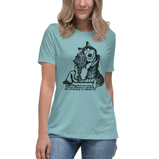 Good Friends Husky - Siberian Husky Ladies T-Shirt