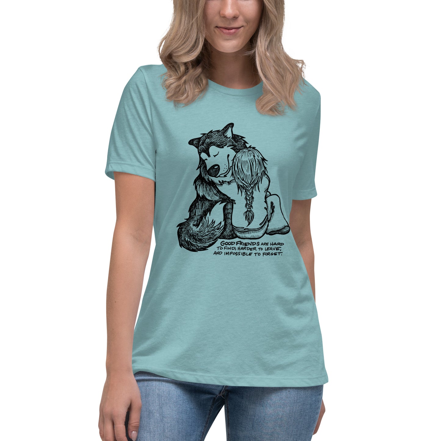 Good Friends Alaskan Malamute - Ladies T-Shirt