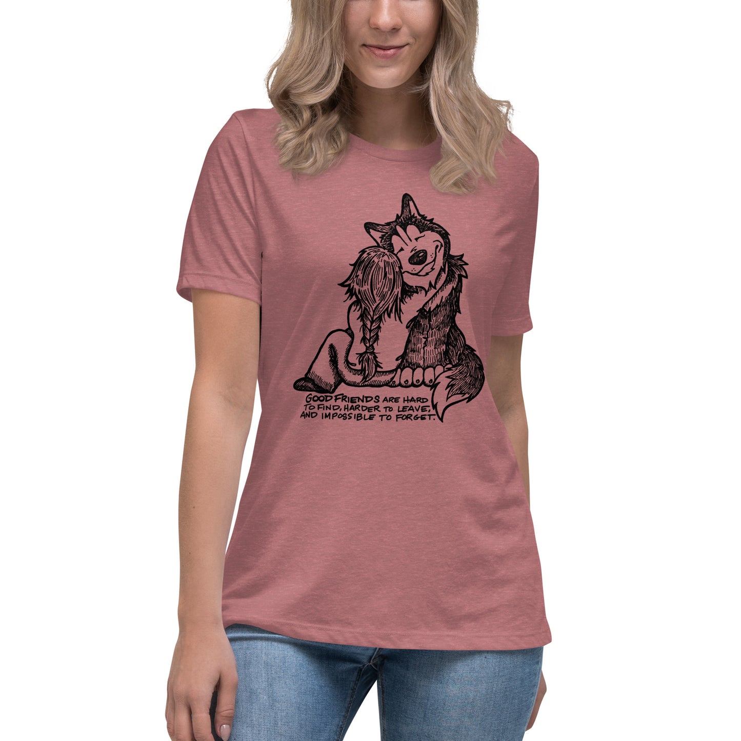 Good Friends Husky - Siberian Husky Ladies T-Shirt
