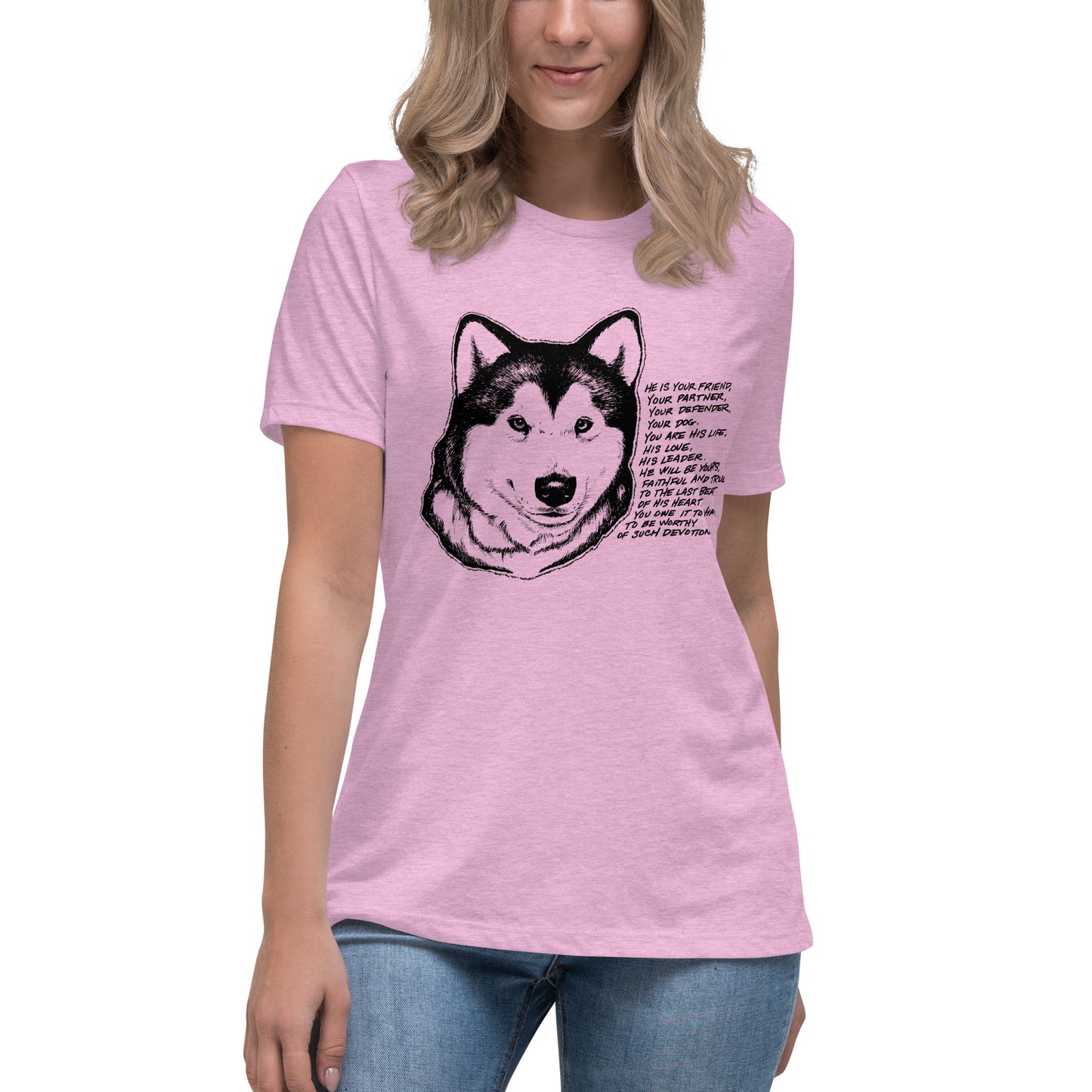 Malamute Devotion - Alaskan Malamute Ladies T-Shirt