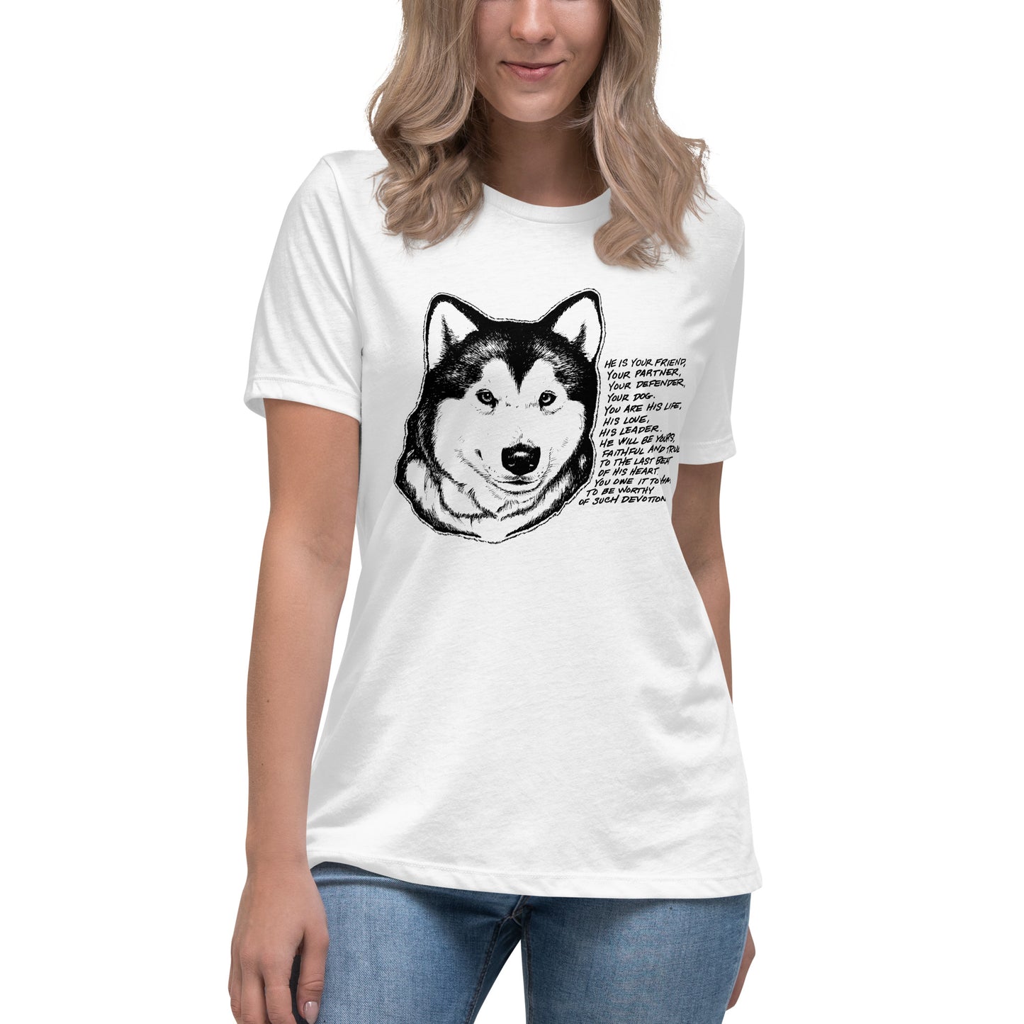 Malamute Devotion - Alaskan Malamute Ladies T-Shirt