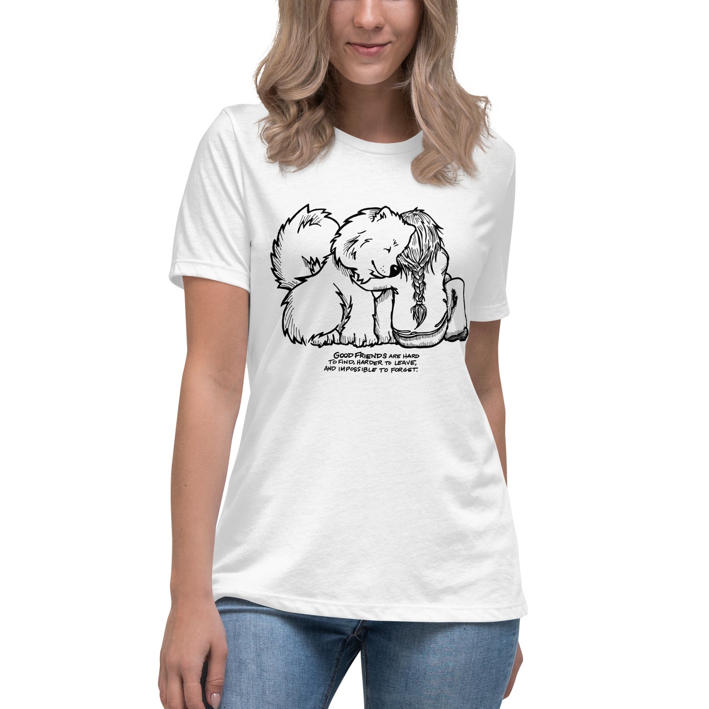 Good Friends Samoyed - Ladies T-Shirt