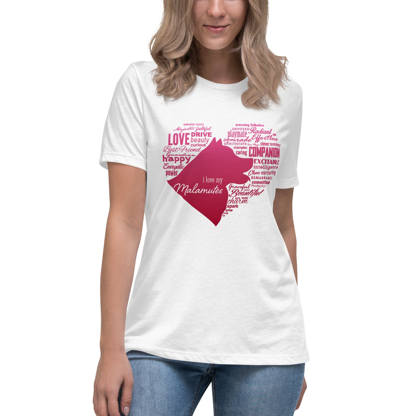 I Love My Malamute(s) - Alaskan Malamute - Ladies T-Shirt