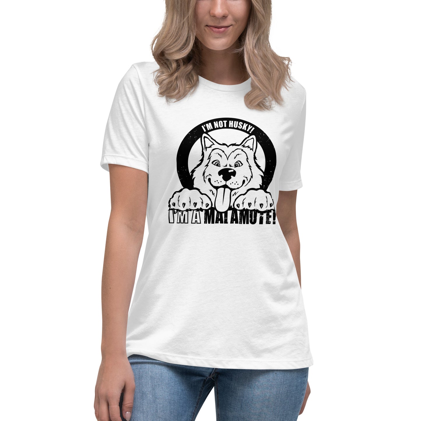 I'm Not Husky, I'm a Malamute - Alaskan Malamute - Ladies T-Shirt