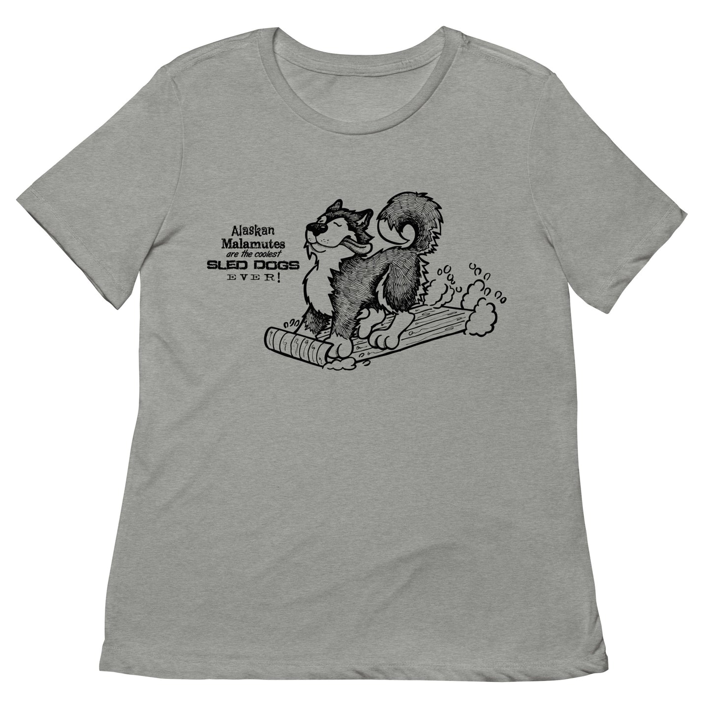 Alaskan Malamutes - Coolest Sled Dog Ever Ladies Softstyle T-Shirt
