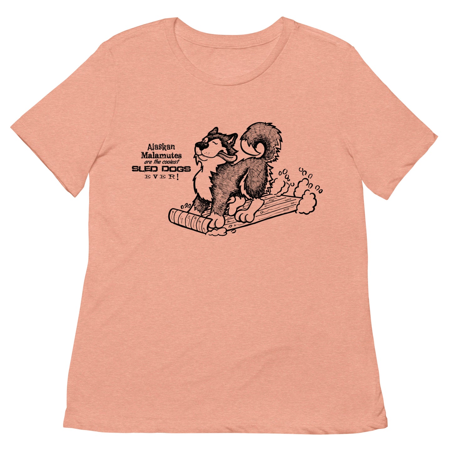 Alaskan Malamutes - Coolest Sled Dog Ever Ladies Softstyle T-Shirt