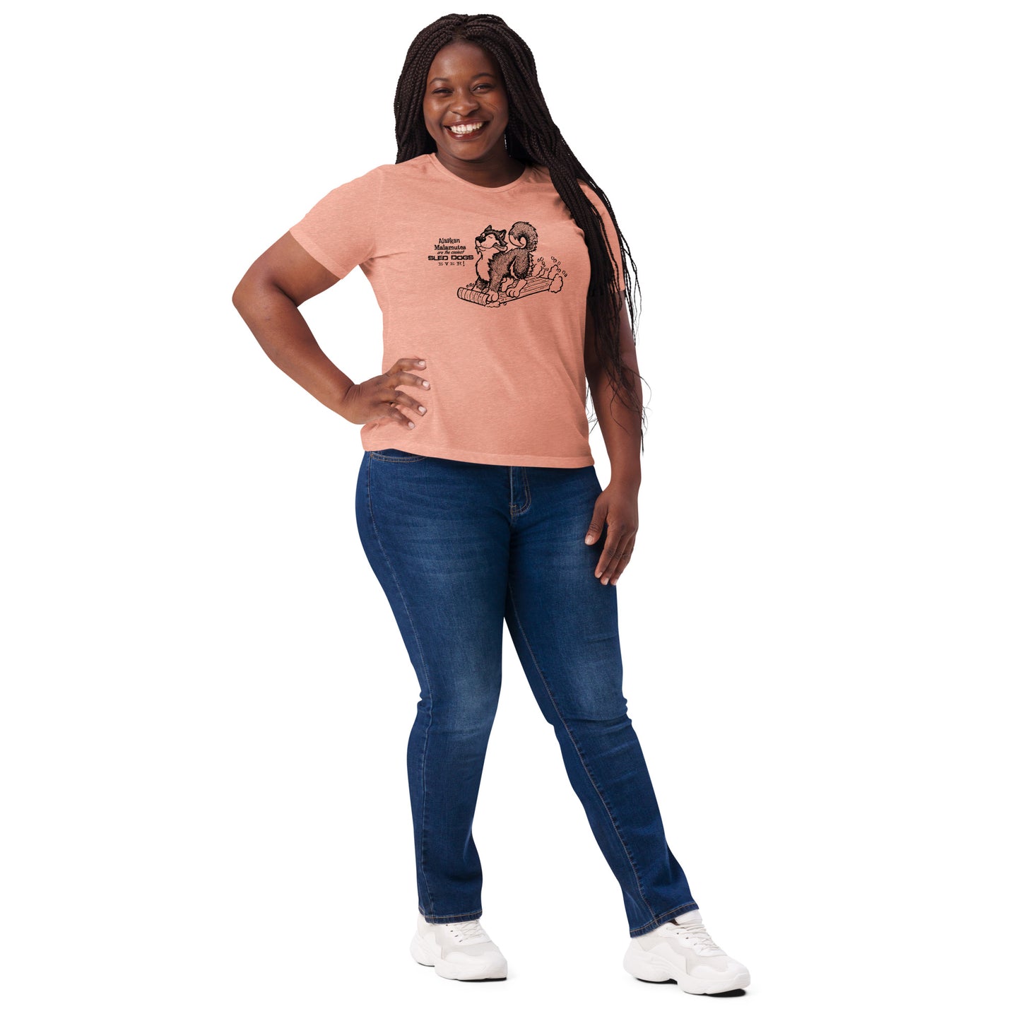 Alaskan Malamutes - Coolest Sled Dog Ever Ladies Softstyle T-Shirt