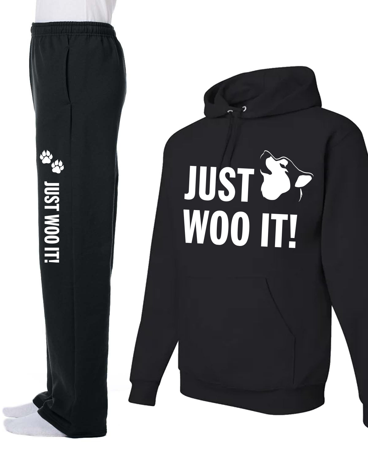 JUST WOO IT - Malamute - Husky - Unisex Hoodie & Jogger Combo