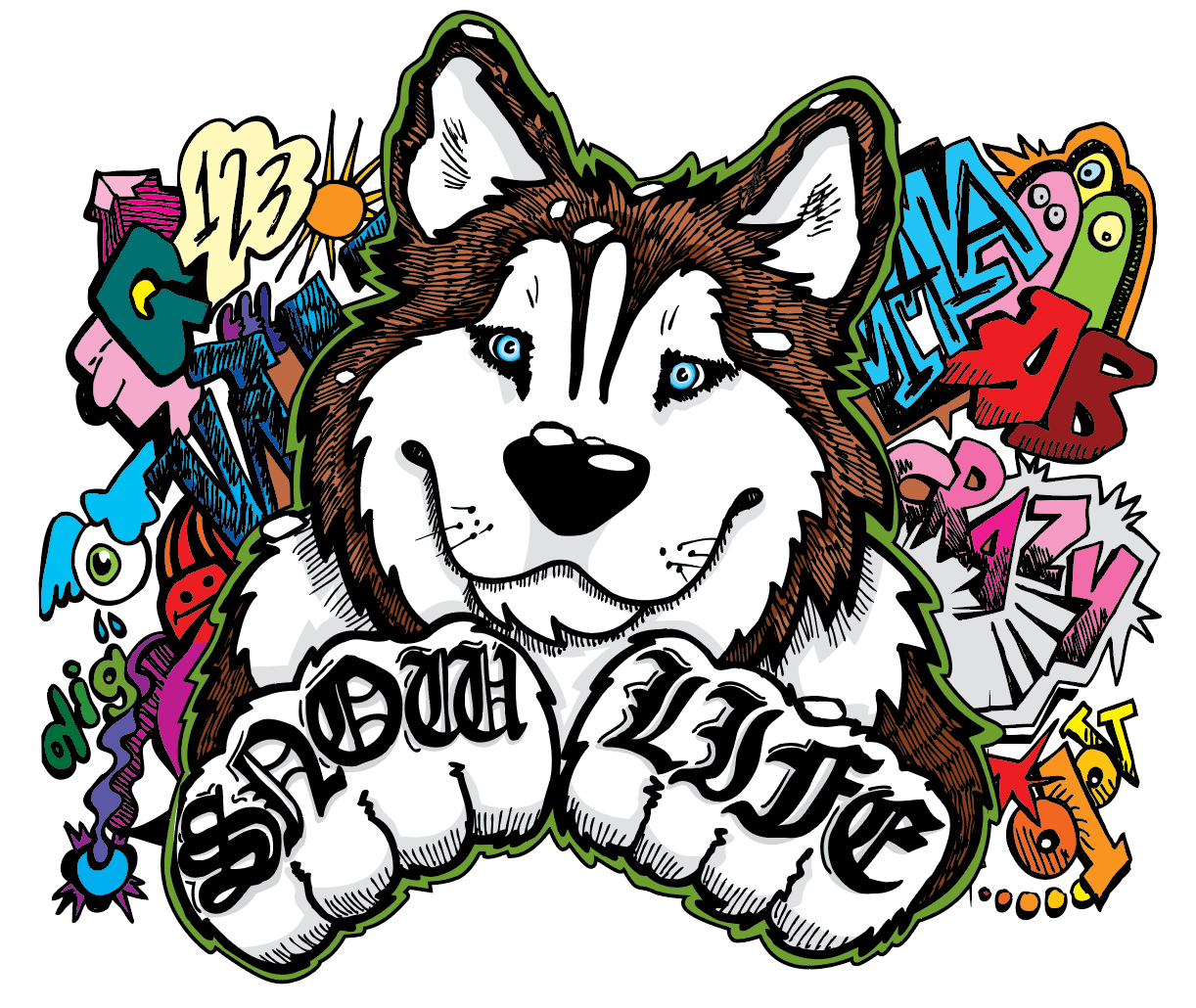 Snow Life Siberian Husky - T-Shirt