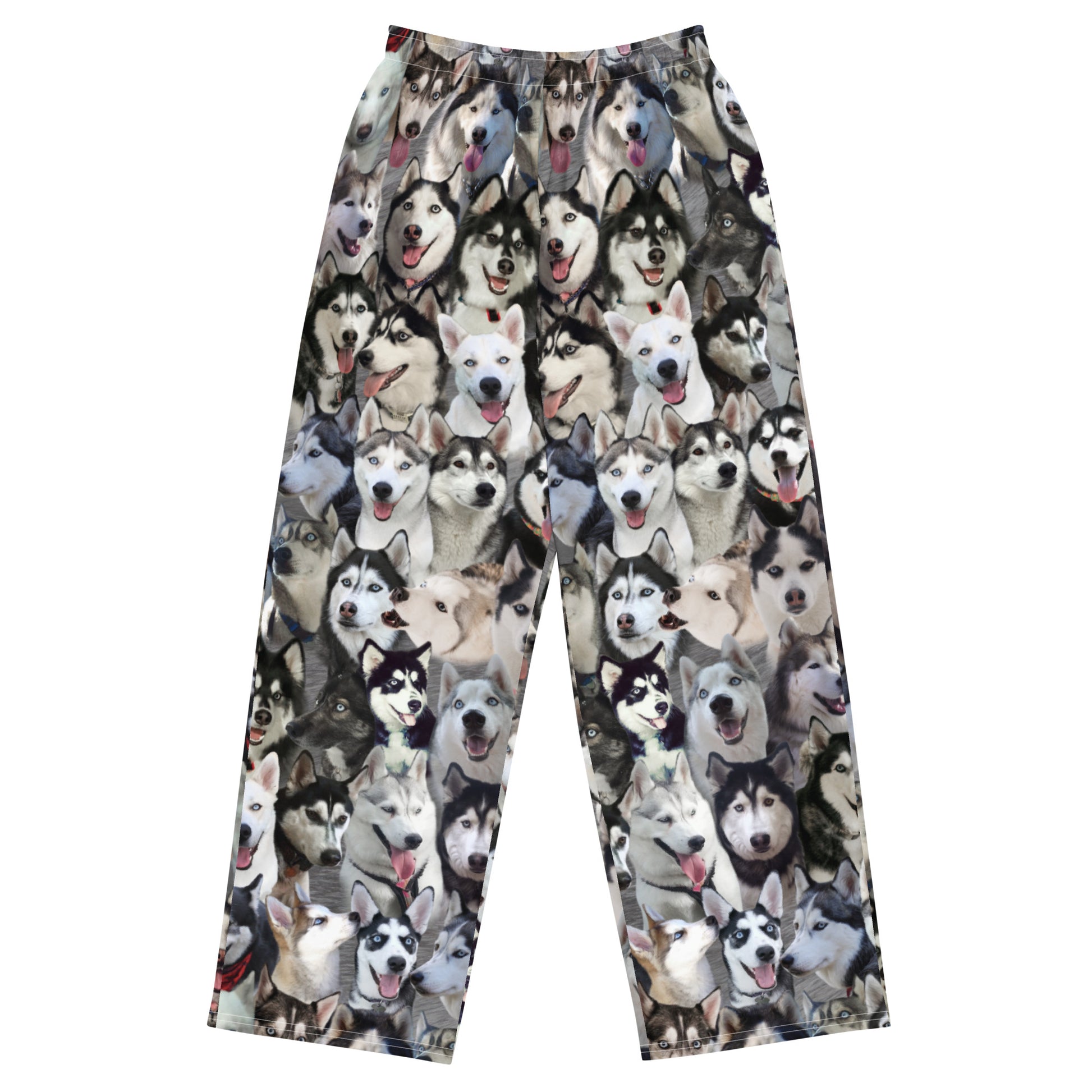 Siberian Husky Dog Photo Pattern on Pajama Pants – Rockin Da Dogs