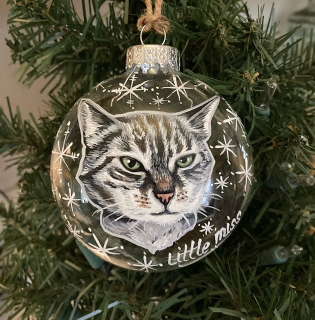 Hand-Painted Glass, Wood or Ceramic Ornaments