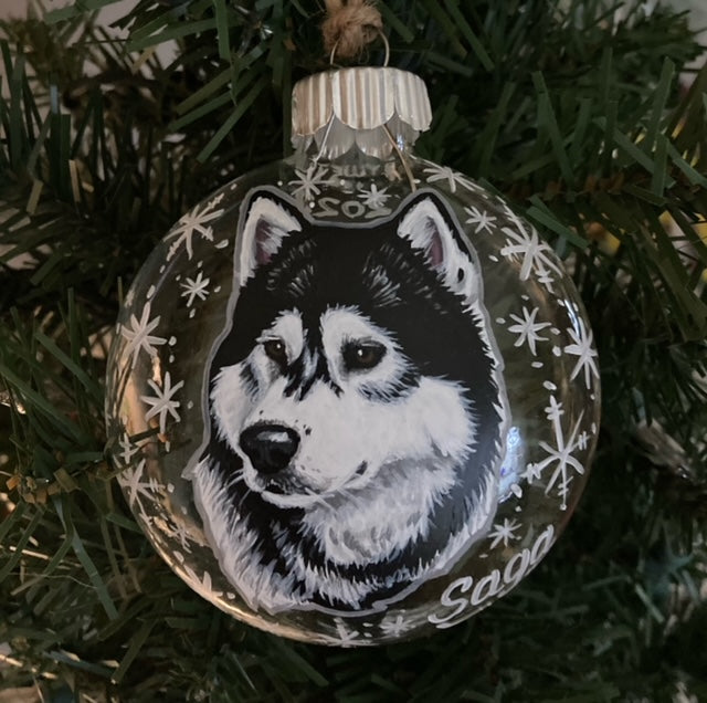 Hand-Painted Glass, Wood or Ceramic Ornaments